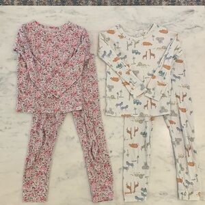 Girls GAP PJ set (long sleeve & pants) - 2 sets of pajamas - size 4T (4 years)